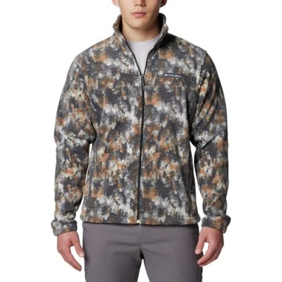 Image of Columbia Men&#039;s Steens Mountain Printed Jacket, Dark Stone Timberwild, XL