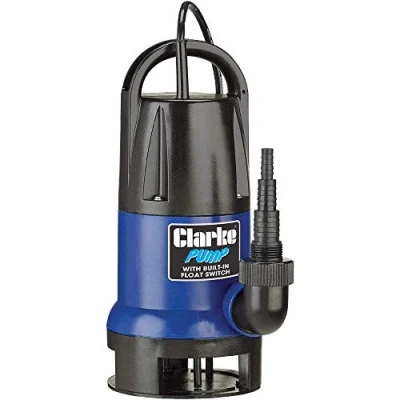 Image of Clarke PSV5A 1.5&quot; 750W Submersible Water Pump with Integrated Float Switch, 217L/min Max Flow, 8m Head, Clean &amp; Dirty Water, Heavy Duty Drainage (230V)