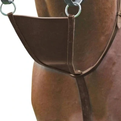 Image of Shires Blenheim Bib Martingale Attachment Havana Full