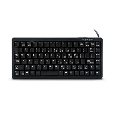 Image of CHERRY compact Keyboard G84 4100, American layout, QWERTY keyboard, wired design, ML mechanism, black