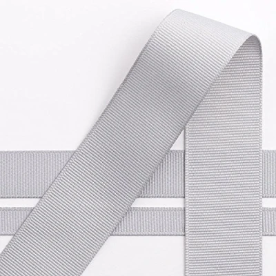 Image of Italian Options Grosgrain Ribbon, 10mm x 10 Metre Roll, Silver