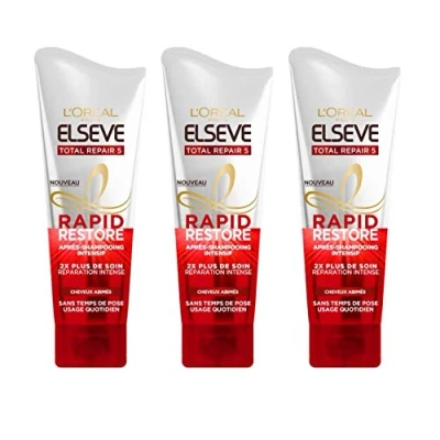 Image of L&#039;Oréal Paris Elsève Rapid Restore Tr5 Intensive Repair Conditioner 180 ml Pack of 3