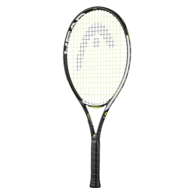 Image of HEAD Unisex Youth Speed 25 Tennis Racket Black/White 8 10 Years