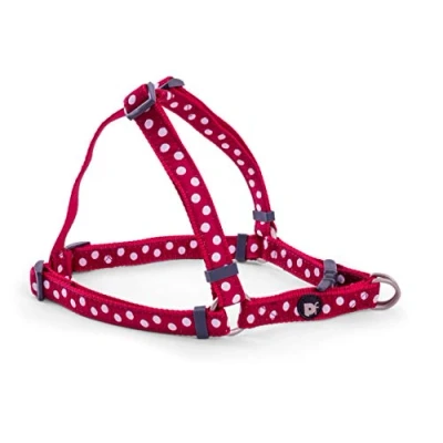 Image of Petface Dog Harness, Medium, Cherry/White