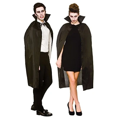 Image of Wicked Costumes Vampire Cape with Stand Up Collar Black