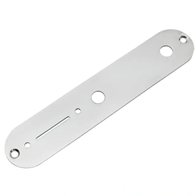 Image of Musiclily Pro 32mm Steel Control Plate for Tele Style Electric Guitar, Chrome