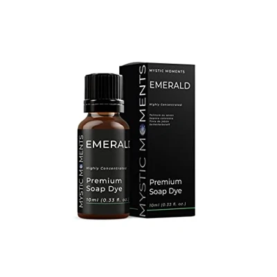 Image of Mystic Moments Emerald Highly Concentrated Soap Dye 10ml Perfect for Making, Creams and Lotions