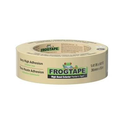 Image of Frog Tape High Bond Exterior Painters Masking 36mm x 55m, Adhesion for Painting Outdoors, Surfaces, Wood, Metal, PVC and Glass