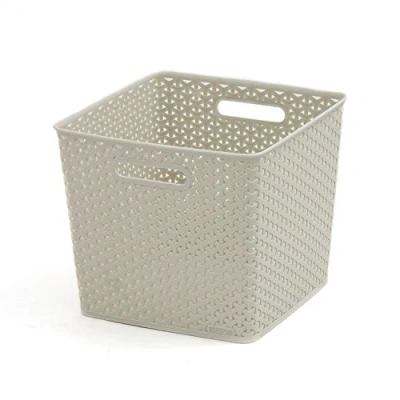 Image of Curver My Style 196862 Storage Box Rattan Effect Large 25L Cream