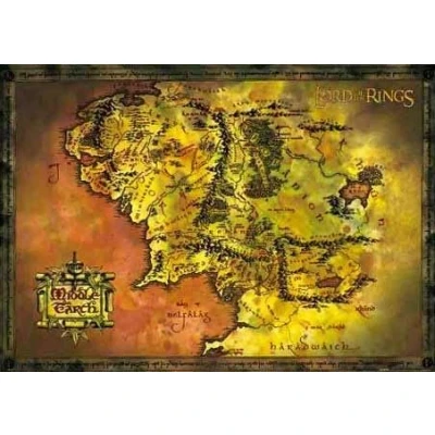 Image of Laminated Middle Earth Map