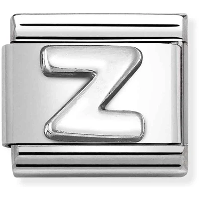 Image of Nomination Oxidised Silver Letter Charm Z