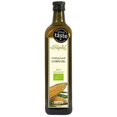 Image of Organic Corn Oil 750ml Cold Pressed All Purpose Cooking Great Taste Award Winner