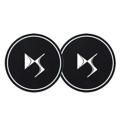 Image of Car Drink Holders for DS DS3 DS5 DS6 5LS DS7, 2Pcs Coasters Anti Slip Shockproof Water Cup Mats Holder Insert Accessories