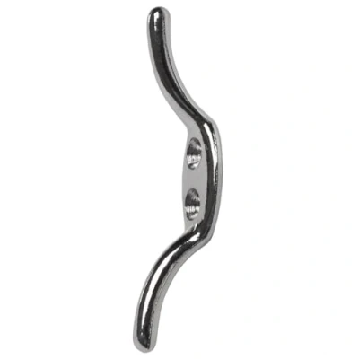Image of Merriway BH05137 Cleat Hook Chrome Plated 75mm