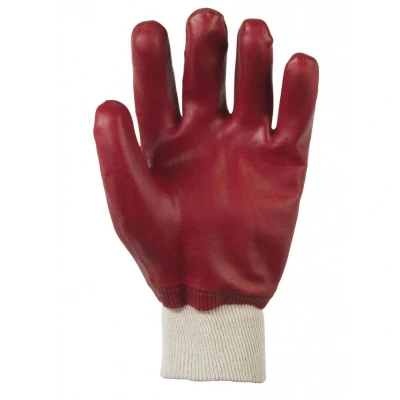 Image of Glenwear PVC Coated Waterproof Glove Red