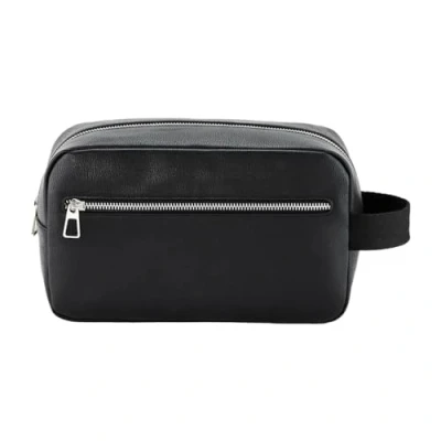 Image of Quadra Tailored Luxe PU Wash Bag Black One Size