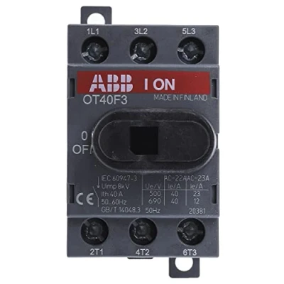 Image of ABB OT40F3 Isolator Base Mount 3 40 Amp