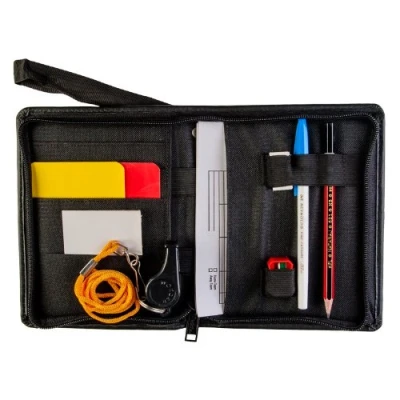 Image of Football Officials Referee Essentials Wallet Red/yellow Cards Whistle Pencil
