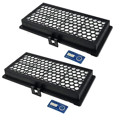 Image of SPARES2GO HEPA Air Filter compatible with Miele C1 Classic Junior Ecoline Powerline Vacuum Cleaner (Pack of 2)