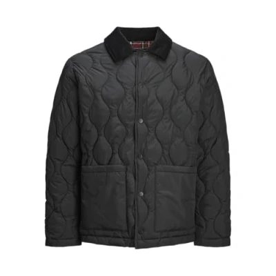 Image of JACK &amp; JONES Men&#039;s Jprblucaleb Quilted JKT Sn Jacket, Black, M