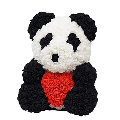 Image of Lecerrot 9.84inch Panda Bear, Flower Everlasting Flower, Valentine&#039;s Day Birthdays For Girlfriend Romantic, Mothers Mom