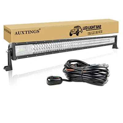 Image of AUXTINGS 42 inch 540W Triple Row 7D Led Work Light Bar Spot Flood Combo Beam DC 12V 24V 6000k Offroad Vehicles 4x4 Atvs Utvs