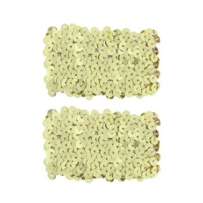 Image of Zac&#039;s Alter Ego Pair of 5cm Wide Elasticated Sequin Wristbands