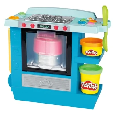 Image of Play Doh Kitchen Creations Rising Cake Oven Playset for Kids 3 Years and Up with 5 Cans, Non Toxic
