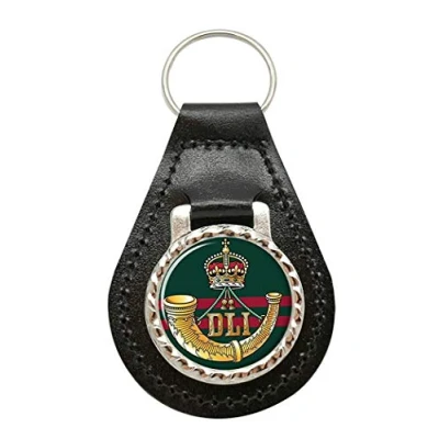 Image of Durham Light Infantry, British Army Leather Key Fob