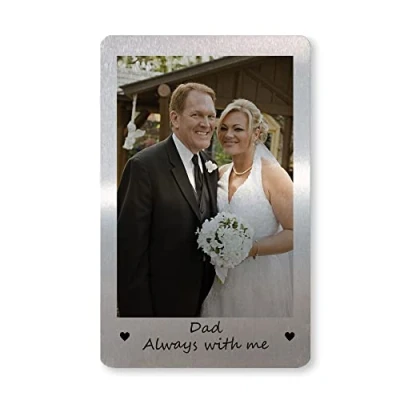 Image of RED OCEAN Dad Memorial Gift For Daughter Son Personalised Photo Wallet Insert Fathers Day