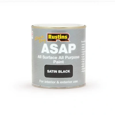 Image of RUSTINS ASAP Paint Black 500ml