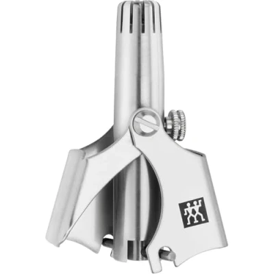 Image of ZWILLING Premium Silver Nose &amp; Ear Trimmer (Safe Hair Removal, Internal Cuts, Cleaning Brush) 50mm