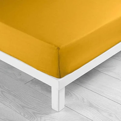 Image of douceur d&#039;intérieur, Fitted Sheet (90 x 190 cm) Lina Curry, 100% Cotton