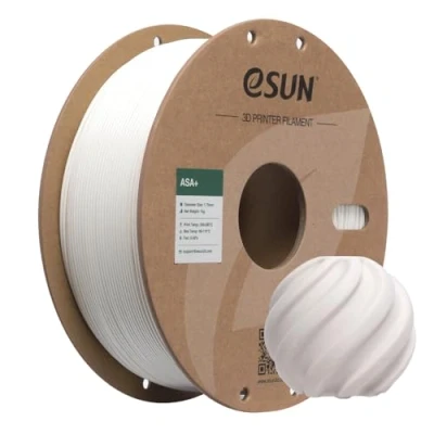Image of eSUN ASA+ Filament 1.75mm, Weather Resistant 3D Printer Filament, 1KG Spool (2.2 LBS) Printing Materials for Printers,Warm White