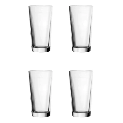 Image of Utopia Perfect Pint Beer Glasses 20oz / 568ml Set of 4 57cl Glasses, Fully Toughened