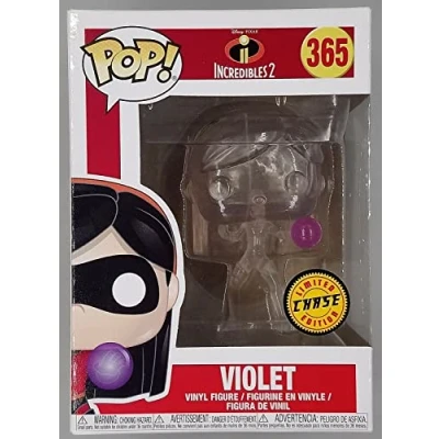 Image of Funko Pop! Disney Pixar: Incredibles 2 Invisible Violet CHASE Variant Limited Edition Vinyl Figure (Bundled with Pop Box Protector Case)