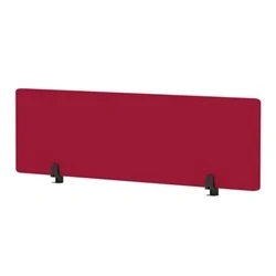 Image of Air Desktop Screen 1400x400mm Bespoke Bergamot Cherry Fabric