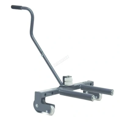 Image of SwitZer Heavy Duty Adjustable Wheel Dolly 220kg Capacity 280 605mm Height Range 860mm Ergonomic Handle for Tire Tyre Lifting Moving Equipment and Transport Grey