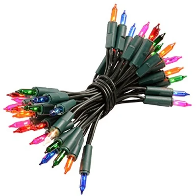 Image of WeRChristmas Fairy Lights String Christmas Tree Decoration, 5 m 40 Piece, Multi Colour