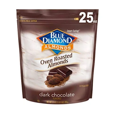 Image of Blue Diamond Dark Chocolate Flavored Oven Roasted Almonds, 25 Oz by Almonds