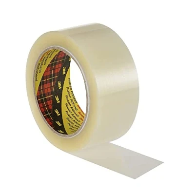 Image of Scotch 3739 Box Sealing Tape, 50 mm x 66 m, Clear (Pack of 6)
