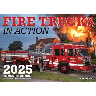 Image of Fire Trucks in Action 2025: 16 Month Calendar: September 2024 to December 2025