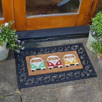 Image of Briers Ltd VanFest Decoir Insert Mat 23x53cm Only 70&#039;s Split Screen Campervan Style pattern