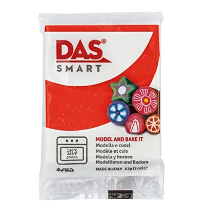 Image of DAS Smart Oven Bake Modelling 56g Clay, Metallic Silver, Ideal for Professionals and Hobbyists