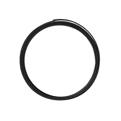 Image of Vaessen Creative Aluminium wire embossed flat 5x1mm 5m black,