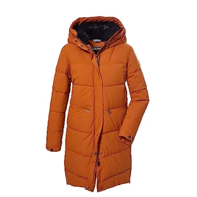 Image of Killtec Women&#039;s Kow 16 Wmn Qltd Prk Quilted Parka in Down Look with Hood