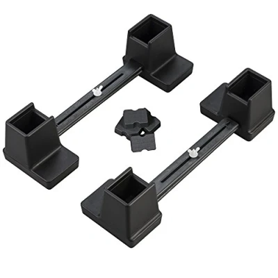 Image of NRS Healthcare Langham Height and Width Adjustable Linked Bed Raisers for Narrow Beds, Pair (Eligible VAT Relief in The UK)