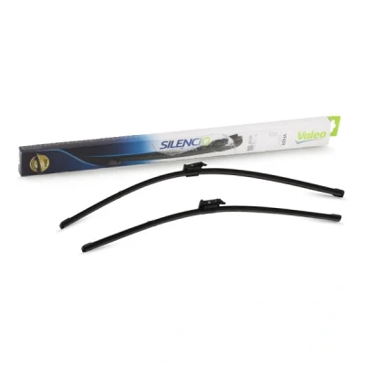 Image of A3397007225 Wiper BLADE VALEO SILENCIO X.TRM, FLAT SET 574392 550, 650mm Front Beam with spoiler for left hand drive vehicles Top Lock