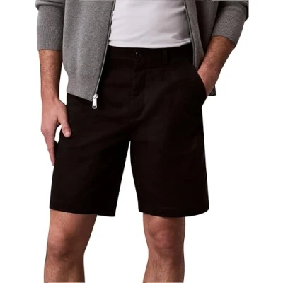Image of Calvin Klein Jeans Men&#039;s Classic Cotton Chino Short 9 in LV040EM618 Shorts, Black (Black), 33