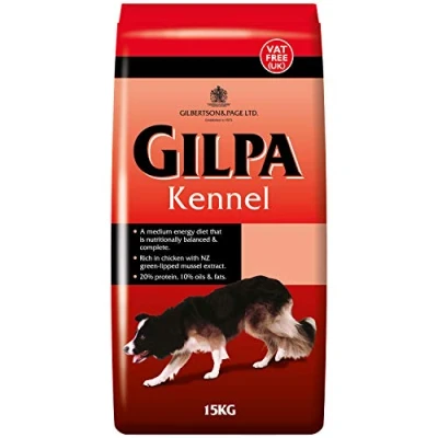 Image of Gilpa Kennel Dry Dog Food 15kg Rich in Chicken Complete Nutrition for Adult and Senior Delicious Flavoured Biscuits